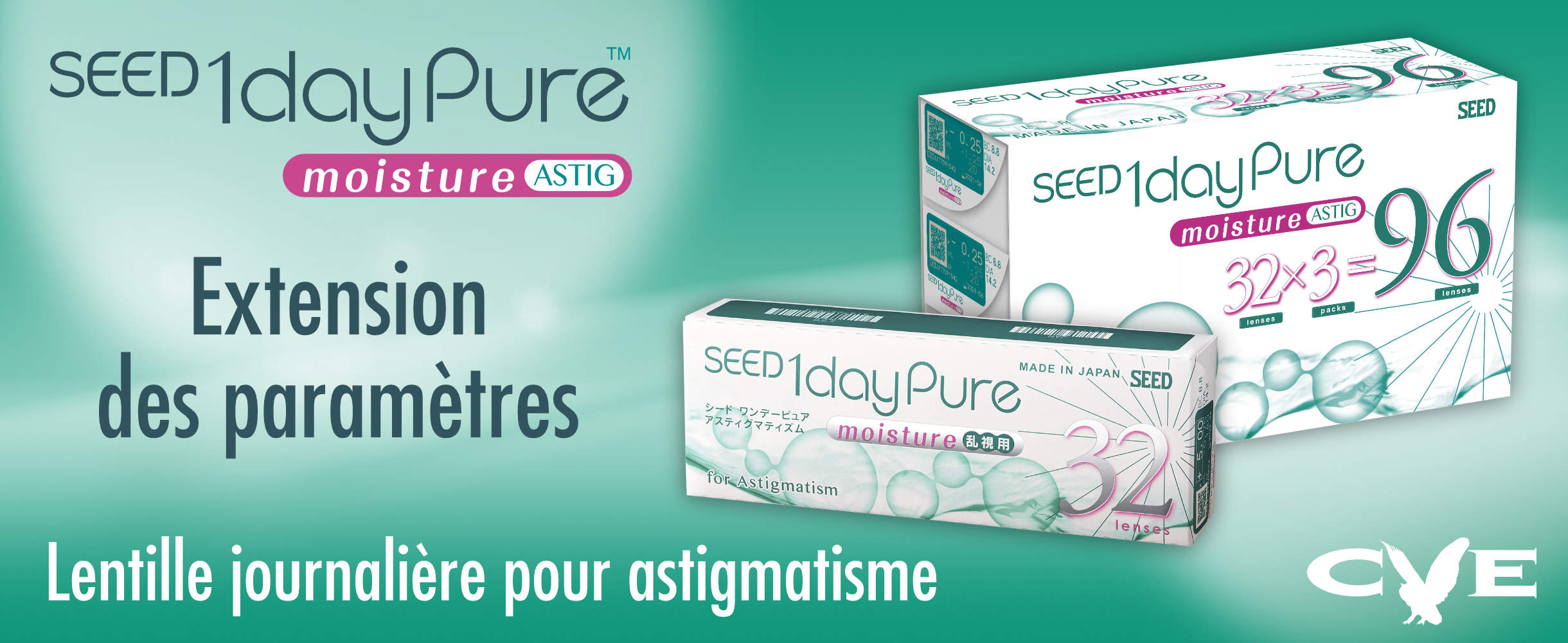SEED 1day pure - Lentille journalière pour astigmatisme